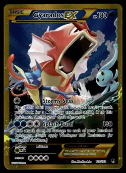 GYARADOS EX [FULL ART] - 123/122 - BREAKPOINT XY SECRET RARE RED POKEMON - LP - Image 5