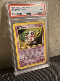 1999 Pokemon Jungle Mr. Mime #6 English Holo Rare 6/64 - PSA 9 MINT - Image 6