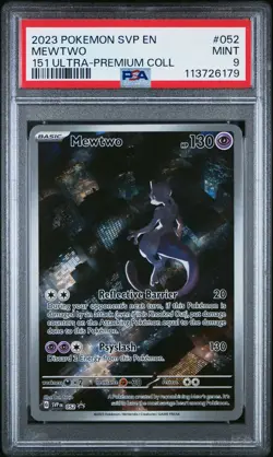2023 Pokemon Svp Black Star Promo #052 Mewtwo 151 Ultra-Premium Coll PSA 9 MINT - Image 3