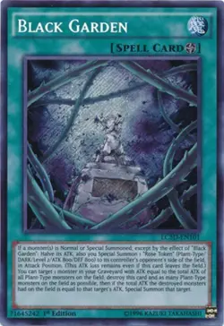 Yugioh! MP Black Garden - LC5D-EN101 - Secret Rare - 1st Edition Moderately Play - Image 1