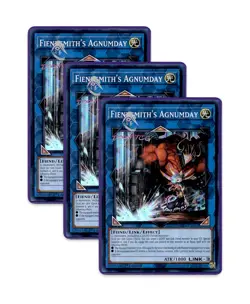 Yugioh! Fiendsmith's Agnumday ROTA-EN045 (SR) 1st Ed 3x "Fiendsmith Support" - Image 1