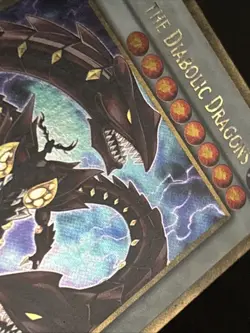 Beelze of the Diabolic Dragons PGLD-EN016 1st Edition Gold Secret Rare LP - Image 5