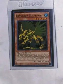Crystron Sulfefnir Super Rare 1st RATE-EN021 Yu-Gi-Oh! Raging Tempest NM/MINT - Image 1