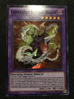 Yu-Gi-Oh! TCG Chimeratech Rampage Dragon BOSH-EN093 Unlimited Super Rare LP - Image 11