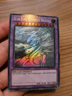 YuGiOh! Blue-Eyes Ultimate Dragon GFP2-EN181 Ghost Rare 1st Ed - Image 5