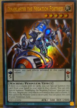 Disablaster the Negation Fortress INFO-EN026 The Infinite Forbidden 1st Edition - Image 1