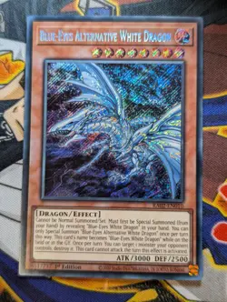 YUGIOH RA02-EN010 Blue-Eyes Alternative White Dragon Secret Rare 1st Edition - Image 2