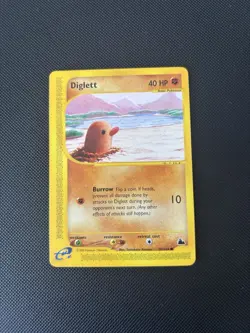 Pokemon Card Skyridge E Series Diglett 50/144 WOTC - Image 1