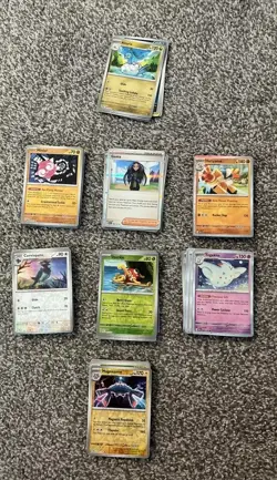 Pokemon Card Bulk Lot 130+ HOLO/R. HOLO ONLY + 1 EX/MEGA/GX/VMAX/V/RADIANT - Image 5