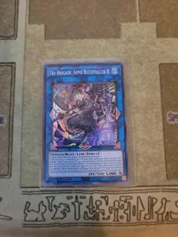 YUGIOH TRI-BRIGADE ARMS BUCEPHALUS II PHHY-EN048 SUPER 1ST ED NM - Image 1