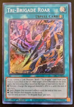 Tri-Brigade Roar CYAC-EN053 1st Edition Super Rare Cyberstorm Access Yu-Gi-Oh! - Image 1