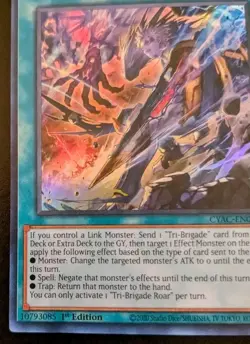 Tri-Brigade Roar CYAC-EN053 1st Edition Super Rare Cyberstorm Access Yu-Gi-Oh! - Image 16