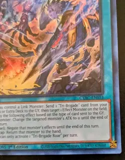 Tri-Brigade Roar CYAC-EN053 1st Edition Super Rare Cyberstorm Access Yu-Gi-Oh! - Image 5