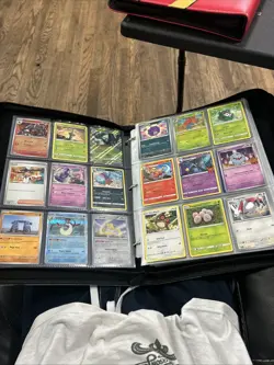 pokemon card binder 10 Pages Of Non Energy Cards With 65 Pages In Both - Image 11
