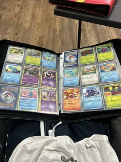 pokemon card binder 10 Pages Of Non Energy Cards With 65 Pages In Both - Image 13