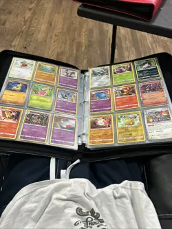 pokemon card binder 10 Pages Of Non Energy Cards With 65 Pages In Both - Image 17