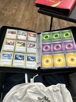 pokemon card binder 10 Pages Of Non Energy Cards With 65 Pages In Both - Image 20