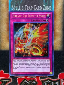 Yugioh Hieratic Seal From The Ashes GAOV-EN088 Secret Rare 1st Ed NM - Image 2