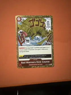 OP04-016 Bad Manners Kick Course English One Piece Card Game - Image 1