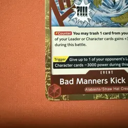 OP04-016 Bad Manners Kick Course English One Piece Card Game - Image 3