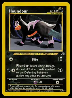 Pokemon Card - Houndour Neo Discovery 1st Edition 39/75 - Image 1