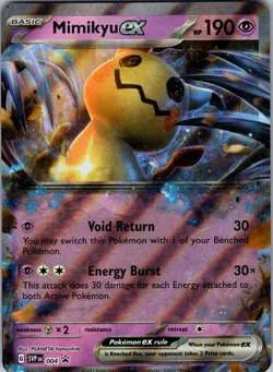 Mimikyu ex 069/159 SV Journey Together Ultra Rare Holo Pokemon Card PACK FRESH - Image 1