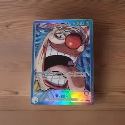 One Piece Buggy OP09-042 Leader Card Alt Art Rainbow Foil | Emperors of the New - Image 2