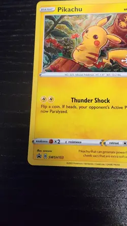 Pokemon Card Pikachu SWSH153 Holo Rare Black Star Promo Advent CalendarNear Mint - Image 4