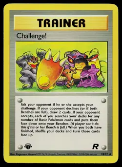 Pokemon Card - Challenge! Team Rocket 1st Edition 74/82 Uncommon - Image 1