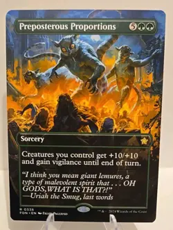 Preposterous Proportions (Borderless) MTG Foundations Regular - Image 1