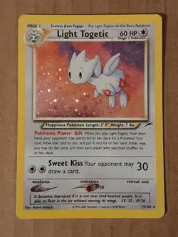 Pokemon Light Togetic 15/105 Neo Destiny Holo Rare LP See Pictures - Image 1