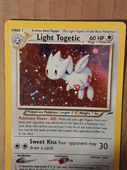 Pokemon Light Togetic 15/105 Neo Destiny Holo Rare LP See Pictures - Image 2