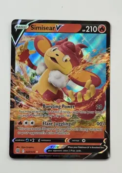 Pokemon TCG Ultra Rare Simisear V 027/172 NM Card SEE PICS - Image 1