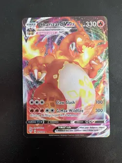 Pokemon TCG Charizard VMAX Darkness Ablaze Holo Ultra Rare Card 020/189 - Image 1