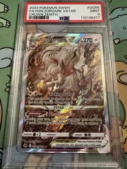 PokÃ©mon TCG Hisuian Zoroark VSTAR Holo Ultra Rare Card GG56/GG70 PSA 9 - Image 1