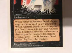 MTG 4TH EDITION ANIMATE DEAD / SP / WRONGWAY052 - Image 3