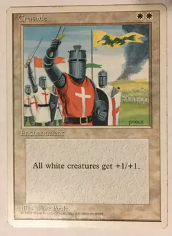 MTG 4TH EDITION CRUSADEE MAGIC THE GATHERING / MP / WRONGWAY052 - Image 1