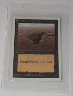 Magic The Gathering MTG Sinkhole Unlimited Edition 1993 Very Nice Fresh Pull - Image 1