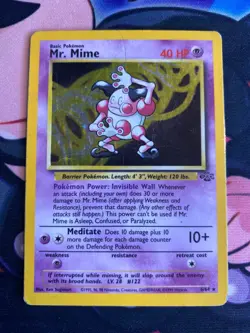 Mr. Mime 6/64 Holo Card Jungle Set 1999 Pokemon WOTC - Image 1