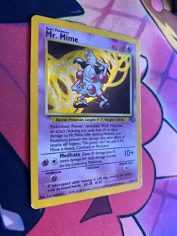 Mr. Mime 6/64 Holo Card Jungle Set 1999 Pokemon WOTC - Image 3