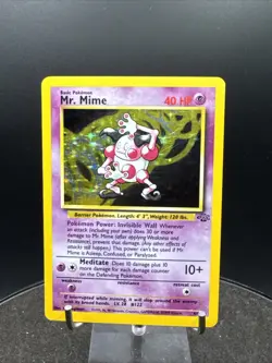 Mr. Mime 6/64 Holo Card Jungle Set 1999 Pokemon WOTC - Image 1