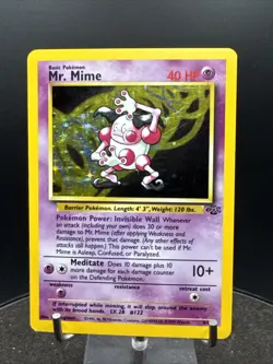 Mr. Mime 6/64 Holo Card Jungle Set 1999 Pokemon WOTC - Image 2
