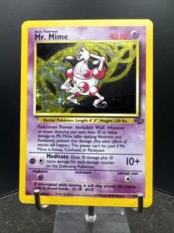 Mr. Mime 6/64 Holo Card Jungle Set 1999 Pokemon WOTC - Image 3