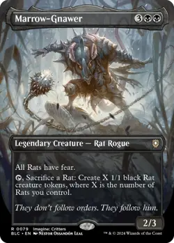 MTG BLB NM Borderless FOIL Marrow-Gnawer - Image 1