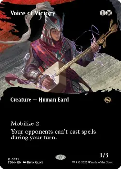 MTG TDM NM Borderless Voice of Victory - Image 1