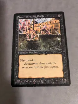 2X Stone - Throwing Devils English Arabian Nights LP MtG Magic the Gathering! - Image 5