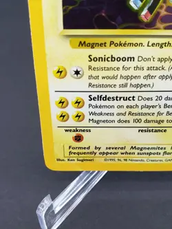 Magneton Fossil 11/62 Pokemon Holo Rare WOTC Vintage 1999 - Image 3