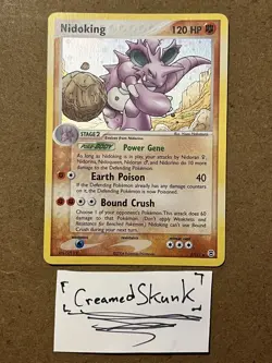 Nidoking - 8/112 - Holo Rare Fire Red and Leaf Green Pokemon Card LP - Image 1