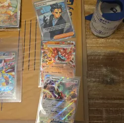 Pokemon Card lot Dragapult ex 165/131 Prismatic Evolutions Holo plus a few more. - Image 10