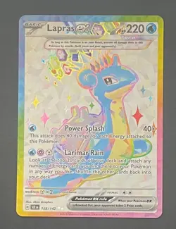 Pokémon Card Lapras EX 158/142 Stellar Crown - Near Mint - Image 3